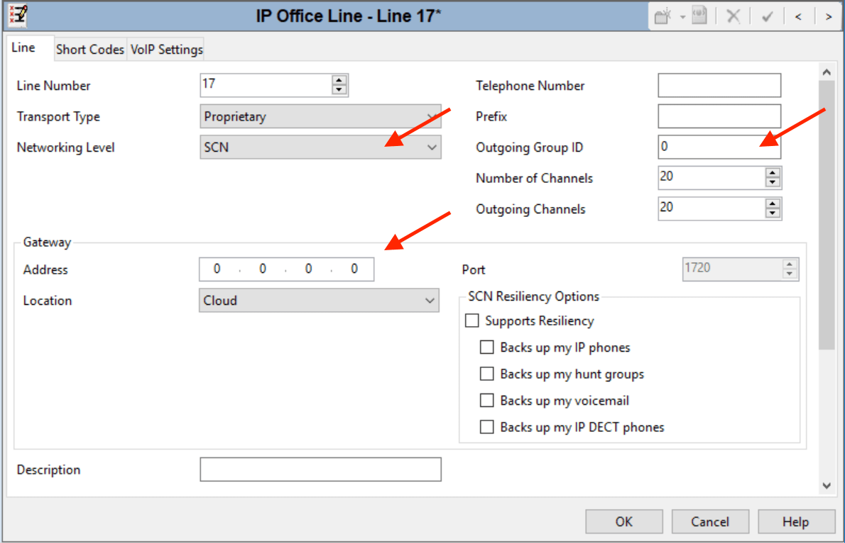 Enter the System B ip address at: Gateway IP Address buildscn2.png