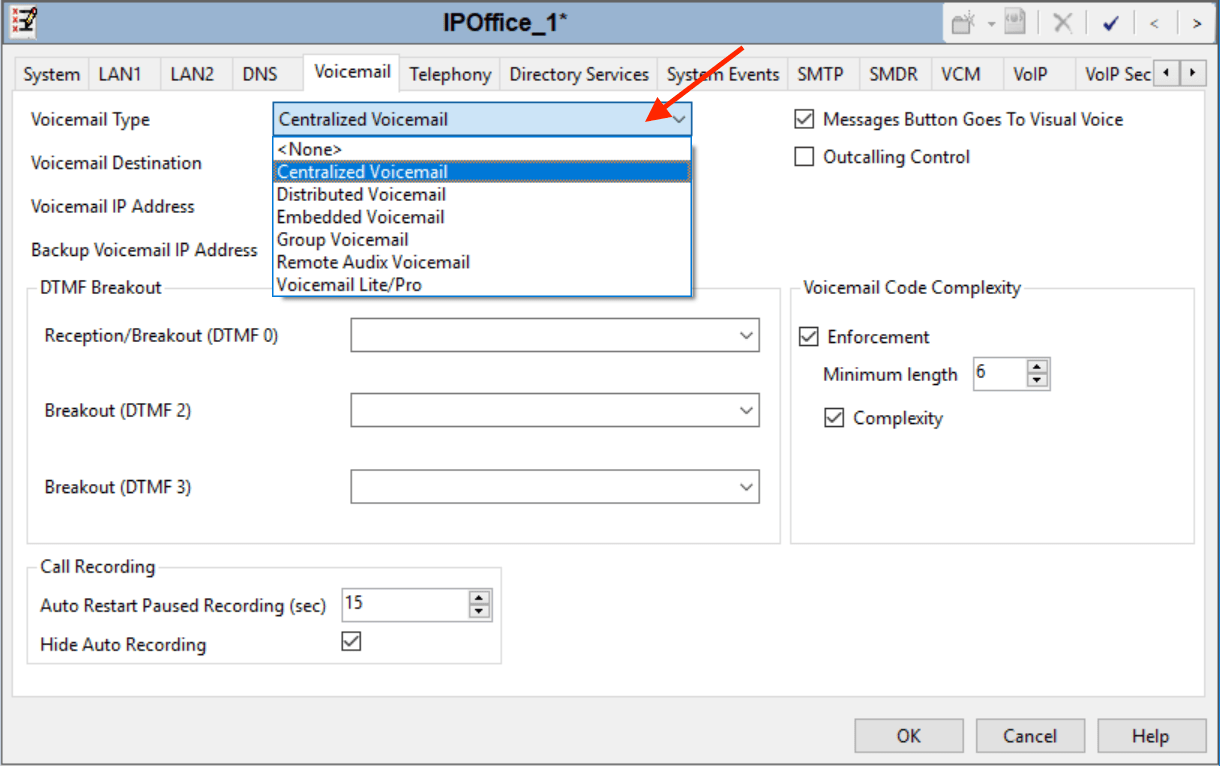 Set Voicemail Type to Centralized Voicemail buildscn4.png