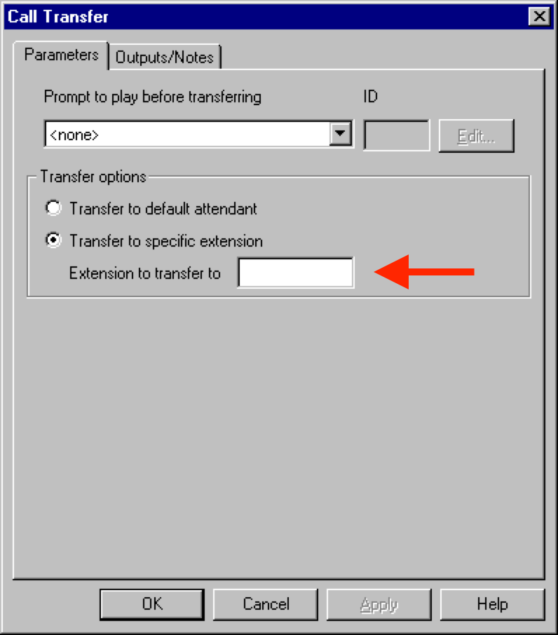 Call Transfer Parameters