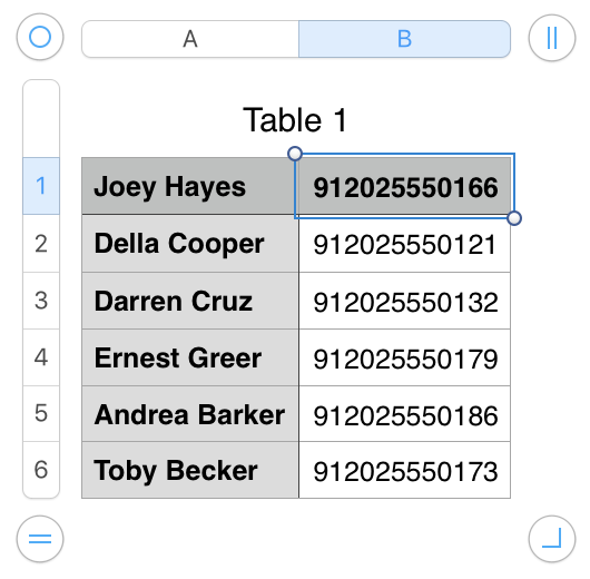 Creating a CSV file in Numbers CSV in Numbers