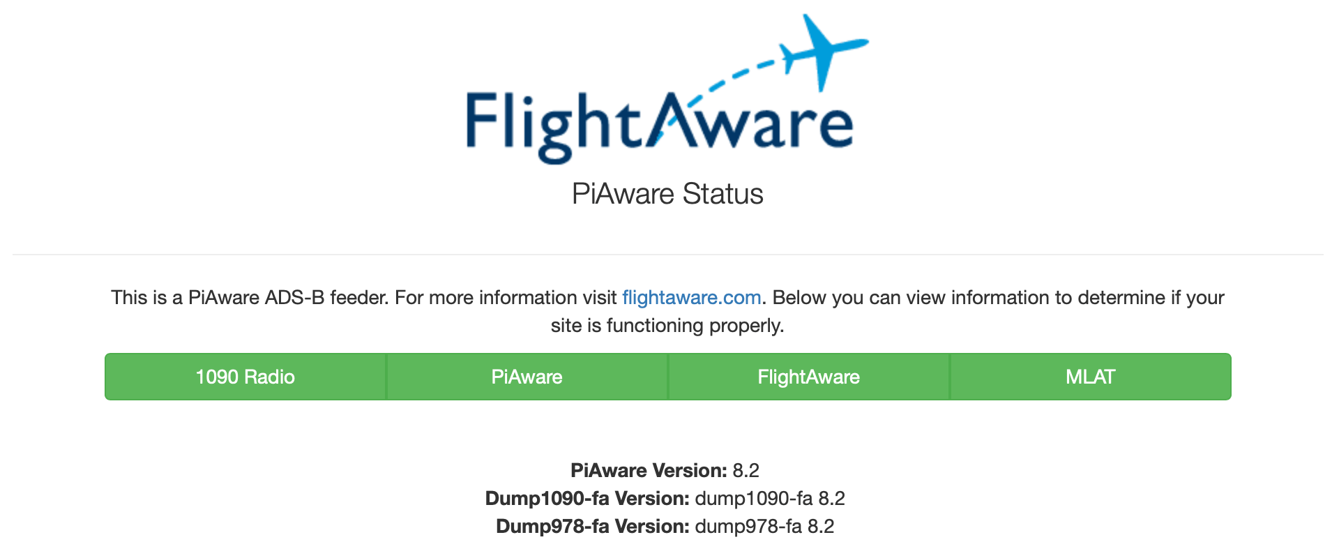 FlightAware PiAware Status flightaware.png